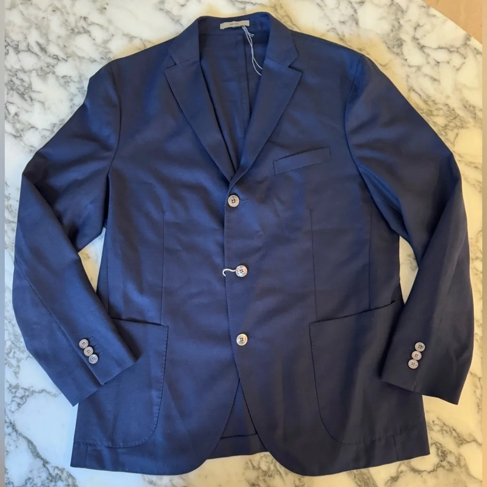 NWT Boglioli K Jacket Dover Blazer Navy IT 56R three button lightweight